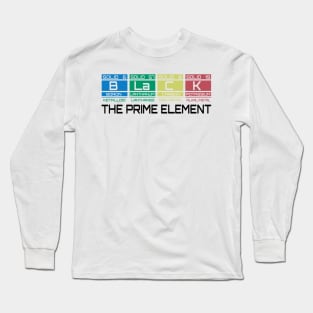 Black The Prime Element Long Sleeve T-Shirt